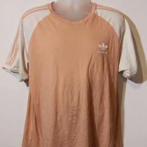 Adidas Peach White Shirt Size XL